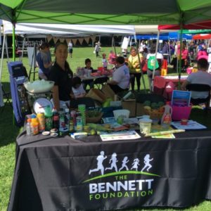 The Bennett Foundation booth at the Seattle Parks & Recreation's Big Day Of Play