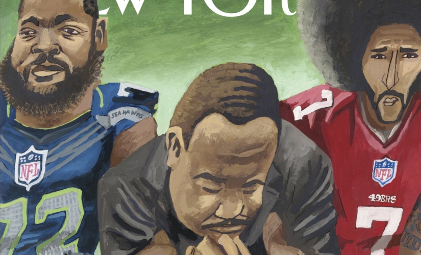 Michael Bennett Featured on the Cover of The New Yorker with Colin Kaepernick and MLK